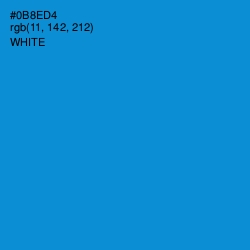 #0B8ED4 - Pacific Blue Color Image