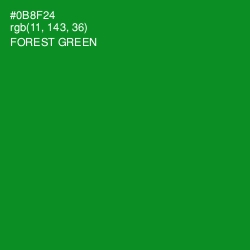 #0B8F24 - Forest Green Color Image
