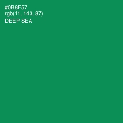 #0B8F57 - Deep Sea Color Image