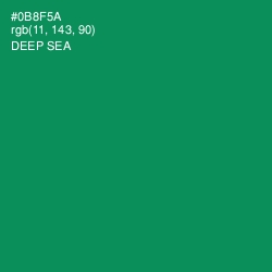 #0B8F5A - Deep Sea Color Image