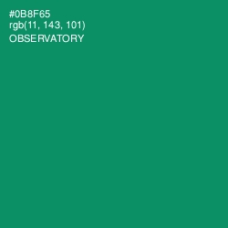 #0B8F65 - Observatory Color Image