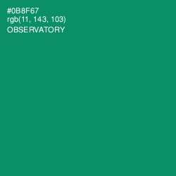 #0B8F67 - Observatory Color Image