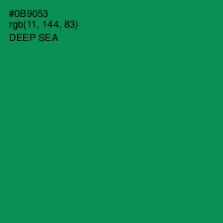 #0B9053 - Deep Sea Color Image