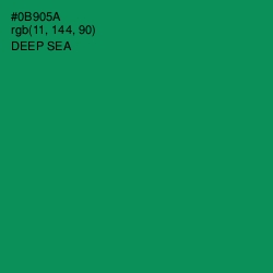 #0B905A - Deep Sea Color Image