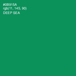 #0B915A - Deep Sea Color Image