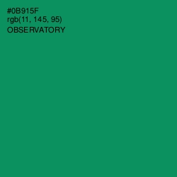 #0B915F - Observatory Color Image