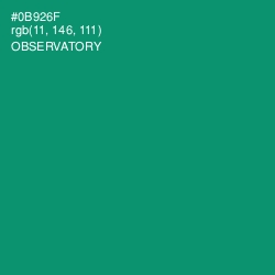 #0B926F - Observatory Color Image