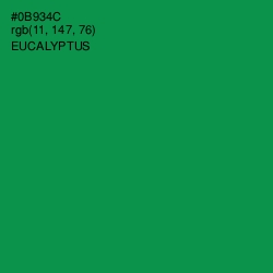 #0B934C - Eucalyptus Color Image