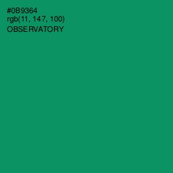 #0B9364 - Observatory Color Image