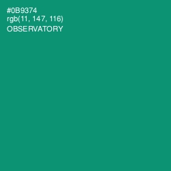 #0B9374 - Observatory Color Image