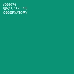 #0B9376 - Observatory Color Image