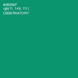 #0B956F - Observatory Color Image