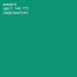 #0B9575 - Observatory Color Image