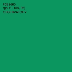 #0B9660 - Observatory Color Image