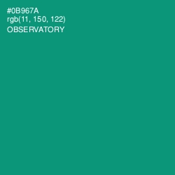 #0B967A - Observatory Color Image