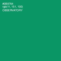 #0B9764 - Observatory Color Image