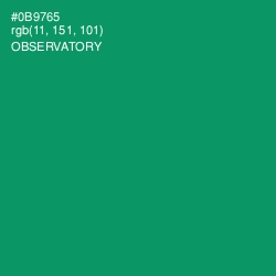 #0B9765 - Observatory Color Image