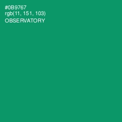 #0B9767 - Observatory Color Image