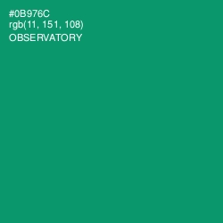 #0B976C - Observatory Color Image
