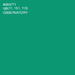 #0B9771 - Observatory Color Image