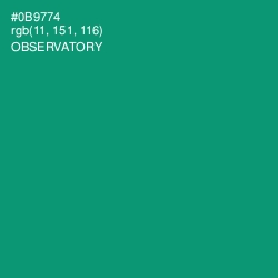 #0B9774 - Observatory Color Image