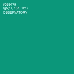 #0B9779 - Observatory Color Image