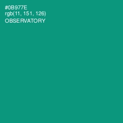 #0B977E - Observatory Color Image