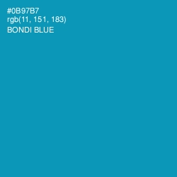 #0B97B7 - Bondi Blue Color Image