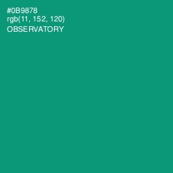 #0B9878 - Observatory Color Image