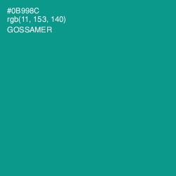 #0B998C - Gossamer Color Image