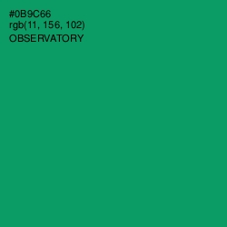 #0B9C66 - Observatory Color Image