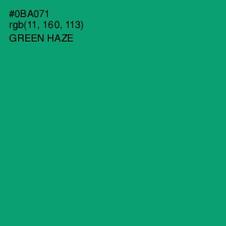 #0BA071 - Green Haze Color Image