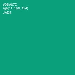 #0BA07C - Jade Color Image