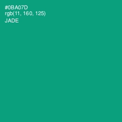 #0BA07D - Jade Color Image