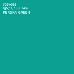 #0BA092 - Persian Green Color Image
