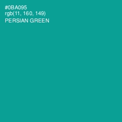 #0BA095 - Persian Green Color Image