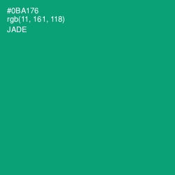 #0BA176 - Jade Color Image
