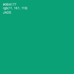 #0BA177 - Jade Color Image