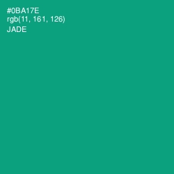 #0BA17E - Jade Color Image