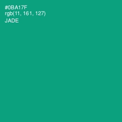 #0BA17F - Jade Color Image