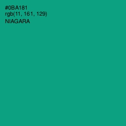 #0BA181 - Niagara Color Image