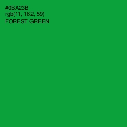 #0BA23B - Forest Green Color Image