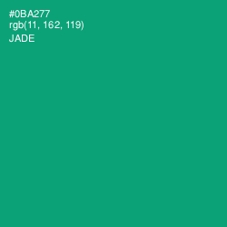 #0BA277 - Jade Color Image