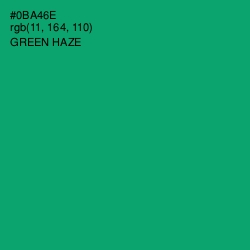 #0BA46E - Green Haze Color Image