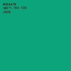 #0BA47B - Jade Color Image