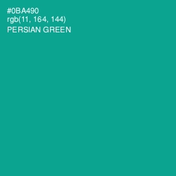 #0BA490 - Persian Green Color Image