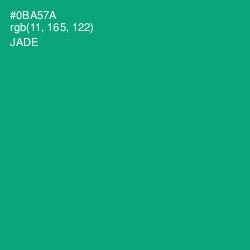 #0BA57A - Jade Color Image