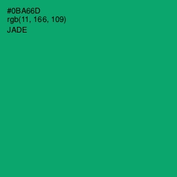 #0BA66D - Jade Color Image