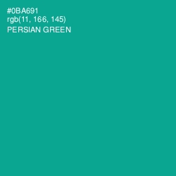 #0BA691 - Persian Green Color Image