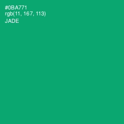 #0BA771 - Jade Color Image